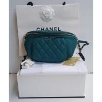 ราคา Chanel กระเป๋าคาดอก คาดเอว Caviar สีเขียวฟ้า ใหม่ แท้ (7236973857)