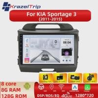 ราคา 2 Din Android 13 8-Core 7862 Carplay Auto Car Multimedia Player Radio for KIA Sportage 3 2011 2012 (53304523201)
