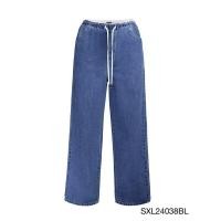 ราคา MERGE X SABINA กางเกงยีนส์ size M *New with tag* | Meri Double Waisted Denim Trousers - Light Blue (56600492118)