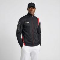 ราคา (แจ็คเก็ตแบรนด์) Hummel Sportswear Mens Black Side Tipped Track Top Jacket (45454461895)