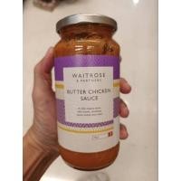 ราคา Waitrose Butter Chicken Sauce 450g.ซอสปรุงรสอาหารสำหรับแกงอินเดีย 450 กรัม (29726182448)