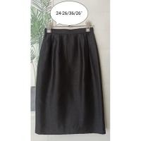 ราคา กระโปรงทำงาน ผ้าไทย สีดำ มือสอง ราคา 89 บาท (29384167000)