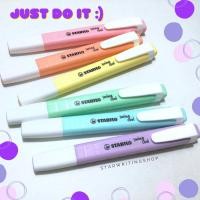 ราคา ของแท้ มือหนึ่ง Stabilo Swing Cool(แท่งเดี่ยว) ปากกาไฮไลท์ เน้นข้อความสีพาสเทล แท่งเรียวเล็ก สุดฮิต (1615123950)