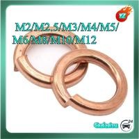 ราคา แหวนสปริง แหวนรอง กันคลาย ทองแดง Spring Washer M2/M2.5/M3/M4/M5/M6/M8/M10/M12 HN-MB-1 (52252680302)