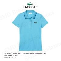 ราคา Lacoste เสื้อโปโลหญิง รุ่น Women’s Lacoste Slim Fit Crocodiles Organic Cotton Pique Polo Code: PF8381 10 N1W (23250147112)
