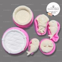 ราคา (พร้อมส่ง) แม่พิมพ์ซิลิโคนสามมิติ พิมพ์ช็อคโกแลต ฟองดอ วุ้น อาลัว ขนม แม่พิมพ์ปลาทู เข่งปลา (24054349876)