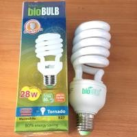 ราคา PJR **มีขายส่ง❗❗**ราคา 1 ชิ้น ** หลอดทอร์นาโด BioBulb 28W แสงวอร์ม (1818557543)