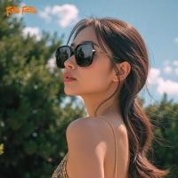 ราคา FolliFollie แว่นกันแดด Square Frame แว่นกันแดดผู้หญิงแฟชั่น High-End ขับรถครีมกันแดดป้องกันรังสีอัลตราไวโอเลต20251203 (44952548619)