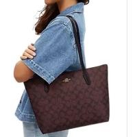 ราคา ✧.* พร้อมส่ง ✔ ของแท้ 100% ✧.* Coach Zip Tote bag (41122783763)