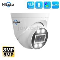 ราคา Hiseeu 4K 5MP 8MP POE IP กล้องเฝ้าระวังความปลอดภัย H.265 + โดมกล้องวงจรปิด ONVIF 2-Way Audio Record Face Detection Full สีในร่มสําหรับ Home Surveillance Security (43826121364)
