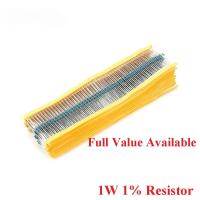 ราคา 50pcs 1W ตัวต้านทานฟิล์มโลหะ 1% 0.1R ~ 2.2M 1M 100R 100K 200R 330K 470K 510R 680R 300R 220K 39R 240K 270R 820K 180R 150R 1K โอห์ม (50104376891)