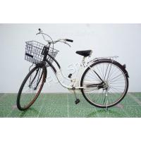 ราคา จักรยานแม่บ้านญี่ปุ่น - ล้อ 27 นิ้ว - ไม่มีเกียร์ - สีขาว [จักรยานมือสอง] (23822553849)