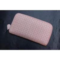 ราคา CS8775 Used Bottega zippy long wallet Pink (21800008357)
