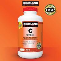 ราคา (Exp 08/24) Kirkland Signature Vitamin C 1000 mg with Rose Hip - 500 เม็ด วิตามินซี 1000mg (500 เม็ด) (4971064011)