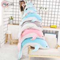 ราคา พินชา ของเล่นตุ๊กตาปลาโลมา, หน้า ผ้าฝ้ายเติมสีฟ้าสีชมพูสีเทาหมอนปลาโลมา, ของขวัญเด็กนุ่ม 30/ 50 ซม. ตุ๊กตาสัตว์ (52904361170)