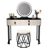 ราคา FairyHouse โต๊ะเครื่องแป้งสไตล์โมเดิร์น DS25-01 โต๊ะแป้งเจ้าหญิง โต๊ะเครื่องสำอาง (29022870367)