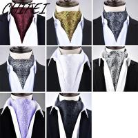 ราคา CHIFEI Men Cashew Tie, Soft style Wedding Cravat, Fashion Luxury Official Ascot Scarf (50054463556)