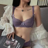 ราคา TEEVANCCE สีไวน์แดง สีดำ 32ABCD-42CD คุณภาพดีเซ็กซี่ลึก V ชุดชั้นในกางเกงชั้นในลูกไม้ขนาดใหญ่บางที่ไม่ใช่ฟองน้ำสายรัดลูกไม้กว้าง T188 (4558421720)