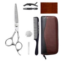 ราคา ชุดกรรไกรตัดผมขนาด 6 นิ้ว เหล็กกล้าไร้สนิม 9CR พร้อมกรรไกรเฟืองตรง กรรไกรซอยผม และกรรไกรตัดหน้าม้า (58001231922)