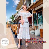 ราคา NITTAYA BRAND SIZE : S ชุดเดรสสีขาว (19667505424)