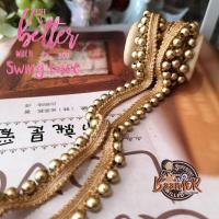 ราคา 45cm และ 90cm เทปติดมุก ลูกไม้ ติดมุก ผ้าลูกไม้ มุกเส้น ตกแต่ง หรือทำ โชคเกอร์ ขนาดกว้าง 15 มิล มีให้เลือกสองขนาด (8315830628)