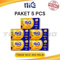 ราคา PACKAGE 5 PACK NICE TISSUE 360 SHEET TISSUE NICE TISSUE (41020838087)