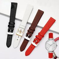 ราคา สายนาฬิกาหนังแท้สําหรับ Casio SHE-4048LTP-V300 4053 1391 นุ่มสบาย Trumpeter Watchband อุปกรณ์เสริม 14 มม.สายรัดข้อมือ (43073652048)