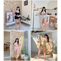 ราคา ชุดว่ายน้ำสุดแซ่บ ชุดว่ายน้ำสาวอวบ สายผูกปรับระดับได้ กางเกงเก็บก้น เอวสูงเก็บพุง ดีไซน์สุดเก๋ ใครมีแพลนไปทะเลจัดเลย (22555097539)