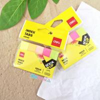 ราคา โพสต์-อิท Deli รุ่น A11402 กระดาษโน๊ตกาว Index Tabs ขนาด 50x15 มม. จำนวน 100 แผ่น x 5 สี ( จำนวน 1 แพ็ค ) (13414000315)