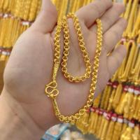 ราคา สร้อยคอทองหุ้มลายห่วงคู่งานเงาฟรีกล่องตะขอ (24638864611)