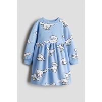 ราคา H&M(เอชแอนด์เอ็ม) เดรสสเวตเชิ้ตพิมพ์ลาย Girls Printed sweatshirt dress 1316236_1 (49102125712)