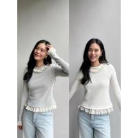 ราคา Merry Cloud เสื้อแขนยาวระบายลูกไม้ พร้อมส่ง (44026096745)