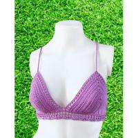 ราคา โครเชต์บิกินี่ ถักด้วยมือ เลือกสีได้ สั่งขนาดได้ ไม่ใส่ฟองน้ำ ใส่ฟองน้ำ เลือกได้ค่ะ crochet bikini topbikini beachwear (18434364636)