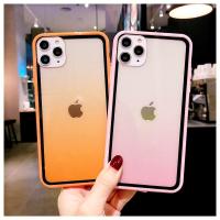 ราคา ซื้อ 1 แถม 1 เคส IPHONE 6 6S 7 8 SE 2O20 Transparent Candy Gradient Casing Soft Acrylic CASE ซื้อ 1 แถม 1 ฟรี (52601563724)