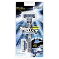 ราคา Gillette Mach 3 Turbo 1 handle 2 cartridges ยิลเลตต์ มัคทรี เทอร์โบ ด้ามพร้อม 2 ใบมีด ของแท้ (3740747197)