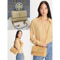 ราคา งาน Shop Tory Burch Kira Chevron Small Convertible Shoulder Bag สี Desert Dune (26076287259)