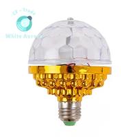 ราคา LED stage light, golden small magic ball atmosphere light, RGB six color magic ball light, E27 seven color rotating (22056262585)