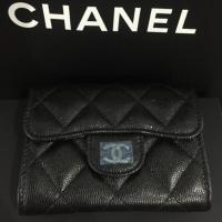 ราคา New Chanel mini wallet black caviar ของแท้ % (1036731242)