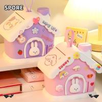 ราคา กล่องเงิน สไปร์,แบบพกพาเห็ดบ้านกล่องเงินสด,คุณภาพสูงกุญแจล็อคความปลอดภัยพลาสติกปลอดภัยขวดออมทรัพย์เด็กผู้ใหญ่ (50103776016)