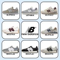 ราคา (ของแท้ 100 %) New Balance 327 574 WS327KA สีเทา สีน้ำเงิน สีขาว สีแดง (49851776694)