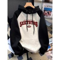 ราคา ฮิปฮอป marithe sweater เสื้อสเวตเตอร์มีฮู้ดแนววินเทจสไตล์อเมริกันสำหรับผู้หญิงแบบใหม่ปี2025เสื้อสำหรับคนตัวเล็กทรงหลวมแบบบางสไตล์ชิวๆ (44367688856)