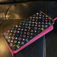 ราคา กระเป๋าสตางค์ใบยาว Authentic LouisVuitton Long Wallet ❤️Monogram Multicolor Black Leather รับประกันแท้ (26613941973)