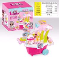 ราคา รถเข็นไอติม รถขายไอติม รถขายไอศกรีม LOL รถขายไอติมของเล่นเด็ก มีเสียง มีไฟ ในชุดมี 43 ชิ้น (6217045476)