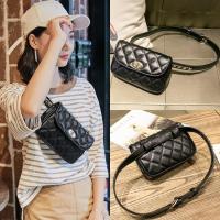 ราคา Quilted Women กระเป๋าคาดเอว กระเป๋าคาดเอว กระเป๋าสะพายไหล่ขนาดเล็ก (25632905758)