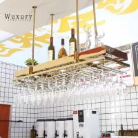 ราคา Wuxury.furniture ที่แขวนแก้วไวน์บาร์ สแตนเลส304ไม่เป็นสนิม ราวแขวนแก้วไวน์ ชั้นแขวนแก้วไวน์ มีไฟLED ส่งฟรี (19082594915)