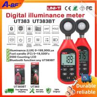 ราคา UNI-T UT383/UT383BT Digital Lux Meter ความแม่นยําสูง 0~199900Lux การวัดข้อมูล Hold/MAX/MIN ขาตั้งกล้องรูยึดบลูทูธสําหรับแสงสถาปัตยกรรม/การเกษตร/ความต้านทาน/Enviro (49303163991)