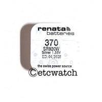 ราคา พร้อมส่ง> ถ่านกระดุม Renata SR920W / 370 จำนวน 1 ก้อน (44202334915)