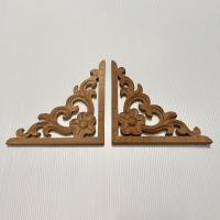 ราคา (ราคาต่อคู่) มุมไม้สัก / เข้ามุมไม้สัก มุมแกะสลักไม้สัก 6 นิ้ว (23837686872)