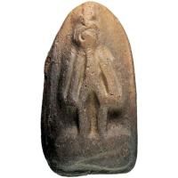 ราคา พระปิดตา หลวงพ่อเจิม วัดหอยราก จ.นครศรีธรรมราช ปี ๒๔๙๙ เนื้อผงพรายสมุทร พิมพ์เตารีด (1516064765)