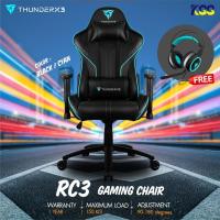 ราคา โปรโมชั่นลด!!THUNDERX3 GAMING CHAIR รุ่น RC3 ดำ/ฟ้า มีไฟ RGB Lighting ^แถมฟรีหูฟังAH7^ รับประกันสินค้า 1 ปีพร้อมส่ง (5177306696)